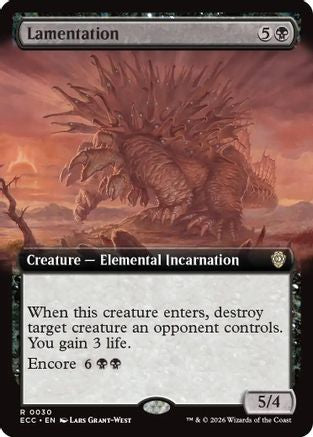Lamentation (Extended Art) (ECC-030)  - Commander: Lorwyn Eclipsed