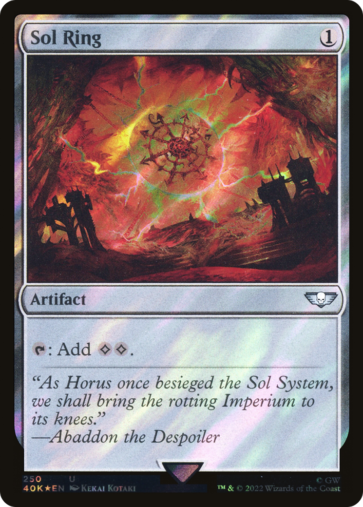 Sol Ring (250) (Surge Foil) (40K-250★) - Warhammer 40,000 Commander Foil