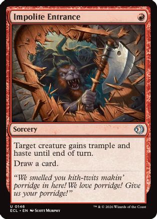 Impolite Entrance (ECL-146) - Lorwyn Eclipsed Foil