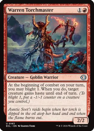 Warren Torchmaster (ECL-163)  Foil - Lorwyn Eclipsed