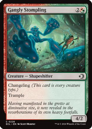 Gangly Stompling (ECL-226)  Foil - Lorwyn Eclipsed