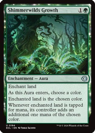 Shimmerwilds Growth (ECL-194)  Foil - Lorwyn Eclipsed