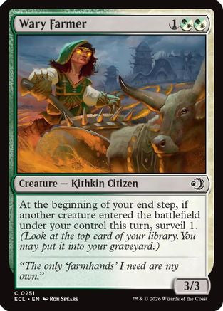 Wary Farmer (ECL-251)  Foil - Lorwyn Eclipsed