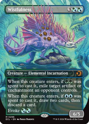 Wistfulness (Borderless) (ECL-296)  Foil - Lorwyn Eclipsed