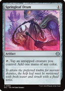 Springleaf Drum (ECL-260)  Foil - Lorwyn Eclipsed