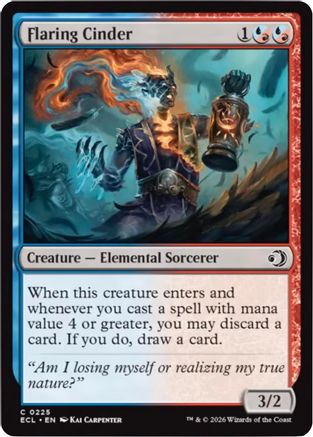 Flaring Cinder (ECL-225)  - Lorwyn Eclipsed