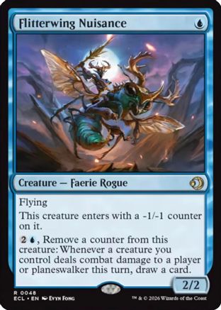 Flitterwing Nuisance (ECL-048)  Foil - Lorwyn Eclipsed