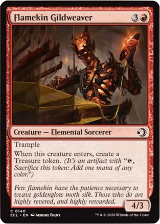 Flamekin Gildweaver (ECL-140)  Foil - Lorwyn Eclipsed
