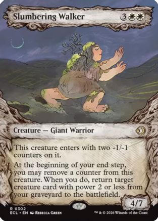 Slumbering Walker (Showcase) (ECL-302)  - Lorwyn Eclipsed