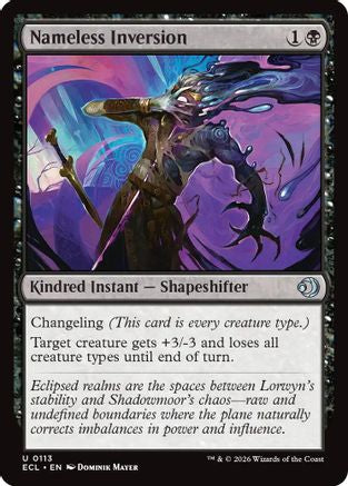 Nameless Inversion (ECL-113)  - Lorwyn Eclipsed