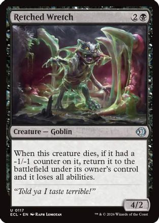 Retched Wretch (ECL-117)  Foil - Lorwyn Eclipsed