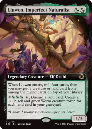 Lluwen, Imperfect Naturalist (Extended Art) (ECL-375)  Foil - Lorwyn Eclipsed