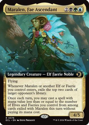 Maralen, Fae Ascendant (Extended Art) (ECL-376)  - Lorwyn Eclipsed