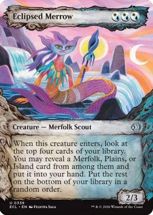 Eclipsed Merrow (Showcase) (ECL-339)  Foil - Lorwyn Eclipsed