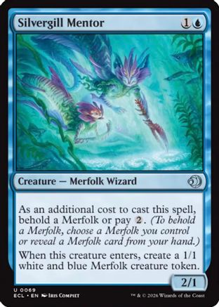 Silvergill Mentor (ECL-069)  Foil - Lorwyn Eclipsed