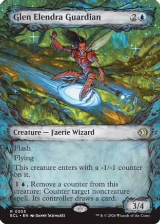 Glen Elendra Guardian (0305) (Showcase) (ECL-305)  Foil - Lorwyn Eclipsed