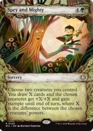 Spry and Mighty (Showcase) (ECL-329)  Foil - Lorwyn Eclipsed