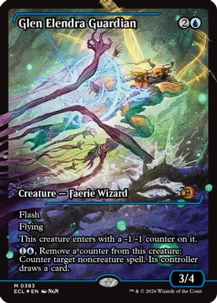 Glen Elendra Guardian (0383) (Showcase) (ECL-383)  Foil - Lorwyn Eclipsed