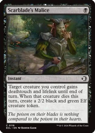 Scarblade's Malice (ECL-119)  Foil - Lorwyn Eclipsed