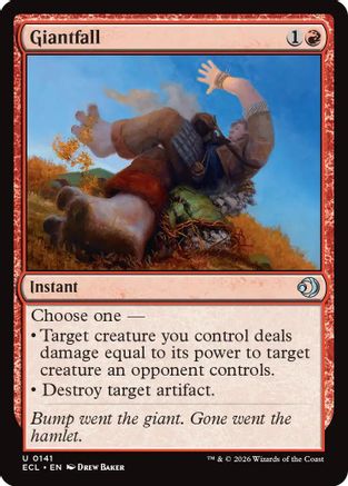 Giantfall (ECL-141)  Foil - Lorwyn Eclipsed