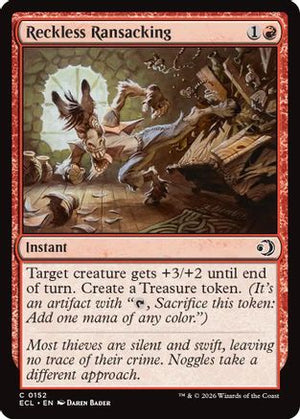 Reckless Ransacking (ECL-152)  - Lorwyn Eclipsed