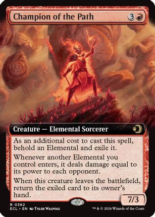 Champion of the Path (Extended Art) (ECL-362)  - Lorwyn Eclipsed