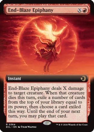 End-Blaze Epiphany (Extended Art) (ECL-364)  Foil - Lorwyn Eclipsed