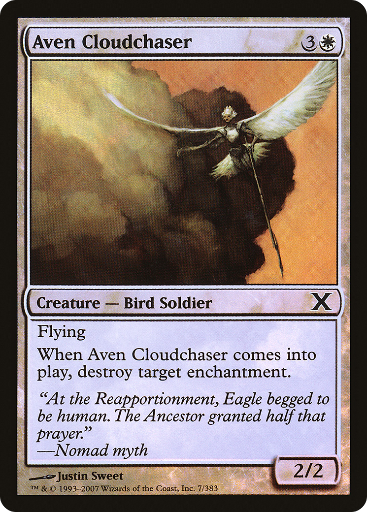 Aven Cloudchaser (10E-07★)  Foil - Tenth Edition