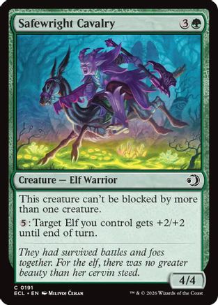 Safewright Cavalry (ECL-191)  Foil - Lorwyn Eclipsed