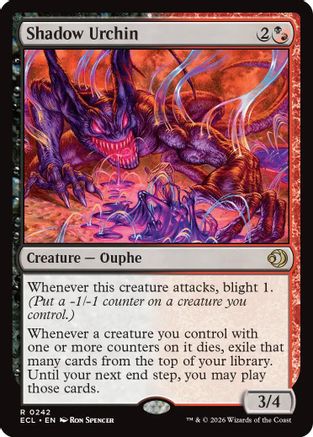 Shadow Urchin (ECL-242)  Foil - Lorwyn Eclipsed