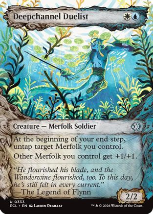 Deepchannel Duelist (Showcase) (ECL-333)  Foil - Lorwyn Eclipsed