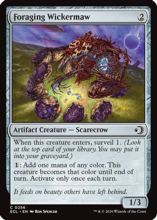 Foraging Wickermaw (ECL-256)  Foil - Lorwyn Eclipsed