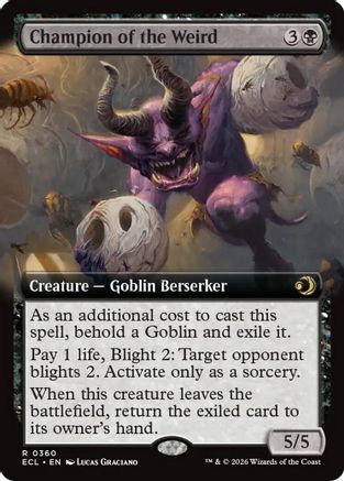 Champion of the Weird (Extended Art) (ECL-360)  - Lorwyn Eclipsed