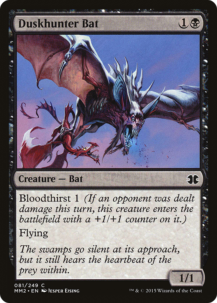 Duskhunter Bat (MM2-081)  Foil - Modern Masters 2015