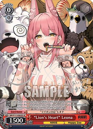 "Lion's Heart" Leona (SP) (Silver Stamp) (NIK/S117-E062SP SP) - GODDESS OF VICTORY: NIKKE