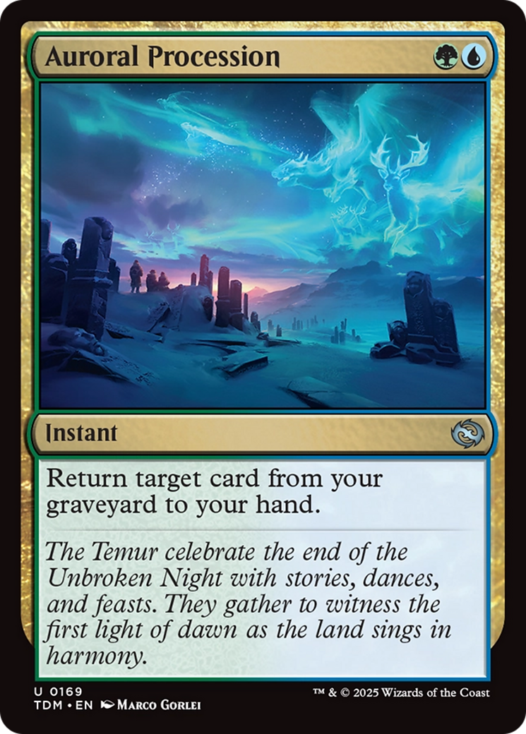 Auroral Procession (TDM-169)  Foil - Tarkir: Dragonstorm