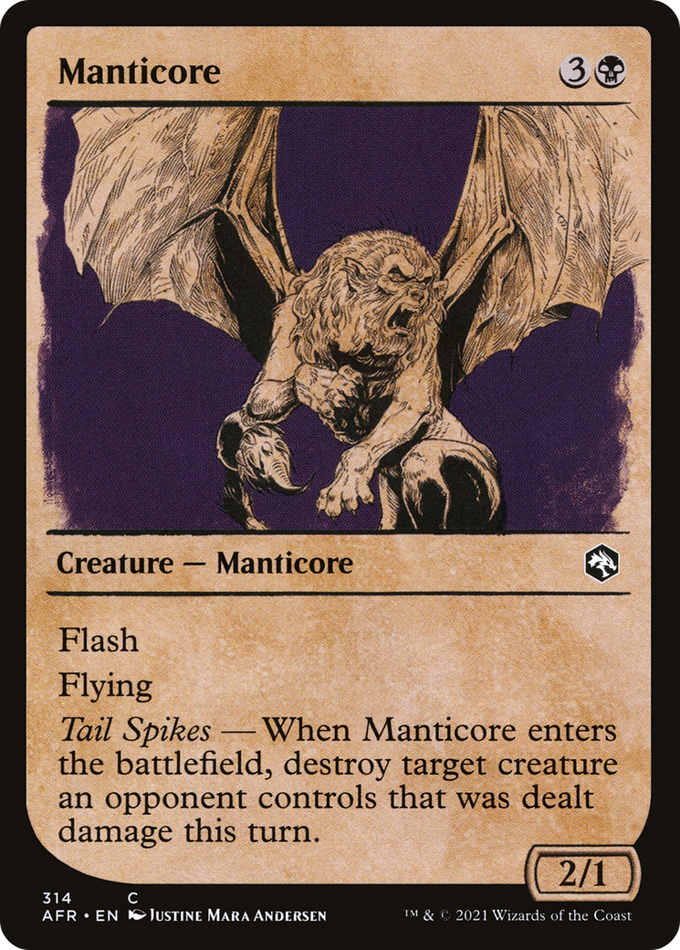 Manticore (Showcase) (AFR-314)  - Adventures in the Forgotten Realms: (Showcase)