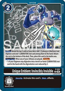 Unique Emblem: Invincibly Invisible (Dawn of Liberator Box Topper) (P-231) - Digimon Promotion Cards Foil