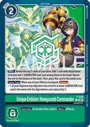 Unique Emblem: Honeycomb Commander (Dawn of Liberator Box Topper) (P-230) - Digimon Promotion Cards Foil