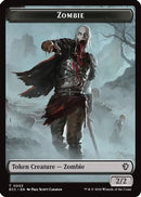Zombie // Elf Warrior Double-Sided Token (ECC-3 // 4) - Commander: Lorwyn Eclipsed