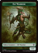 Elf Warrior (0004) // Plant (0005) Double-Sided Token (ECC-4 // 5)  Foil - Commander: Lorwyn Eclipsed