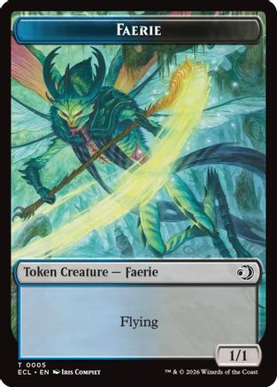 Faerie // Goblin Double-Sided Token (ECL-5 // 6)  Foil - Lorwyn Eclipsed