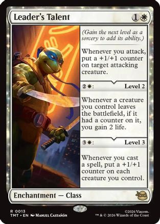 Leader's Talent (TMT-013)  Foil - Teenage Mutant Ninja Turtles
