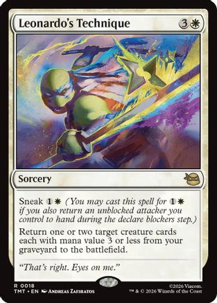 Leonardo's Technique (TMT-018)  Foil - Teenage Mutant Ninja Turtles