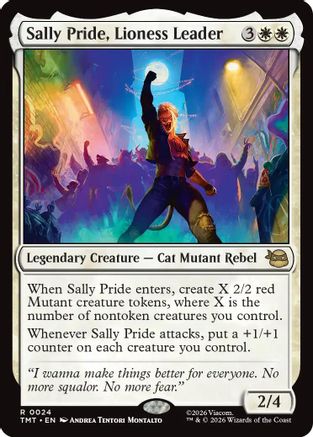 Sally Pride, Lioness Leader (TMT-024)  - Teenage Mutant Ninja Turtles