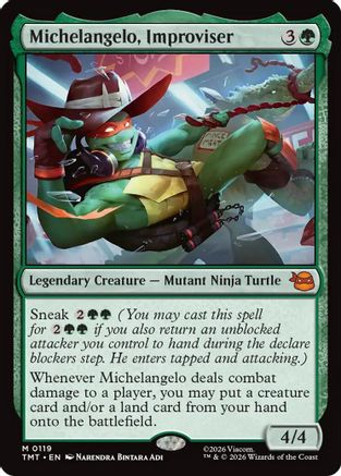 Michelangelo, Improviser (TMT-119)  Foil - Teenage Mutant Ninja Turtles