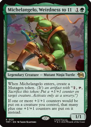 Michelangelo, Weirdness to 11 (TMT-121)  - Teenage Mutant Ninja Turtles