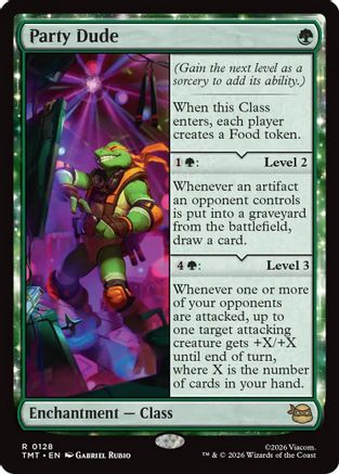 Party Dude (TMT-128) - Teenage Mutant Ninja Turtles Foil