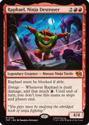 Raphael, Ninja Destroyer (TMT-102)  - Teenage Mutant Ninja Turtles