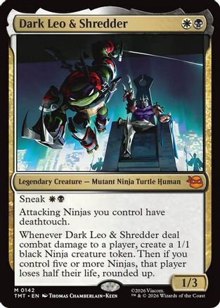 Dark Leo & Shredder (TMT-142)  Foil - Teenage Mutant Ninja Turtles